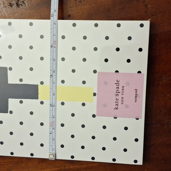 ♠️ Kate Spade Sparks of Joy notepad. 100 sheets. Dipped letter T. New with tags! - Picture 7 of 9